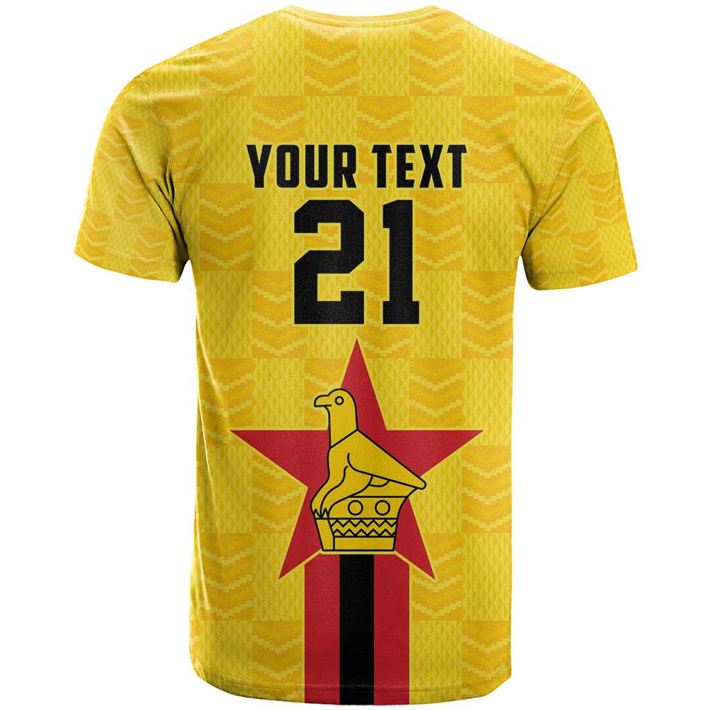Zimbabwe Football Custom T-Shirt The Warriors with Zimbabwe Bird Graphic Tee
