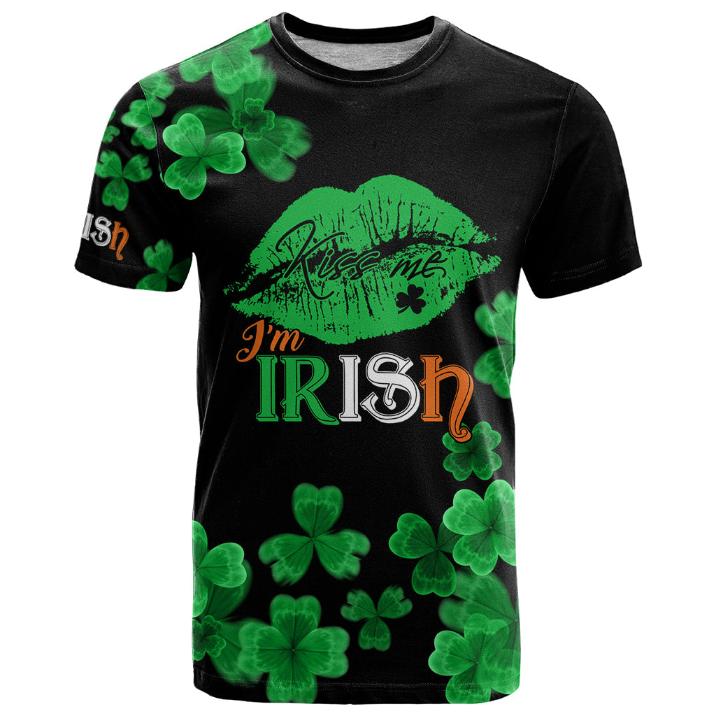 Kiss Me Im Irish St Patricks Day T-Shirt Graphic Tee