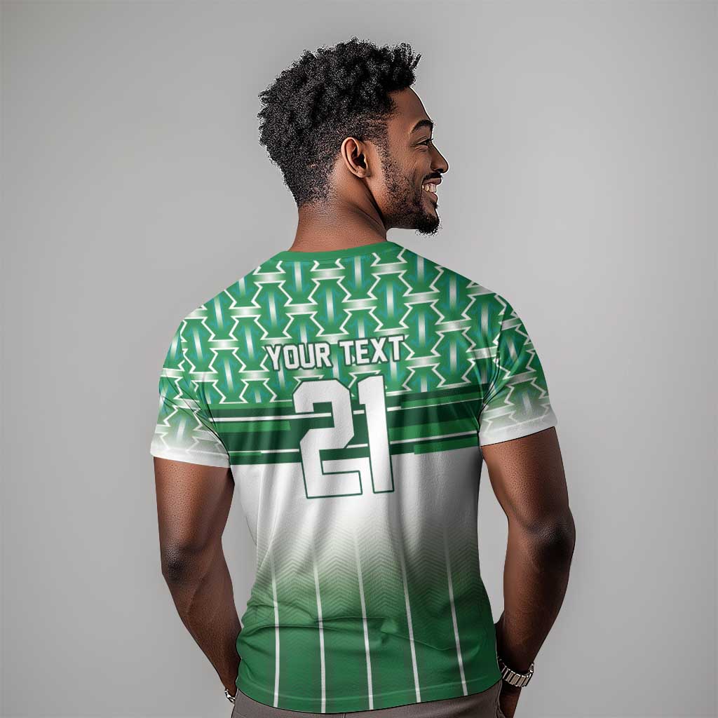 World Football Morocco Custom T-Shirt 1994 Away Retro Green Jersey Graphic Tee