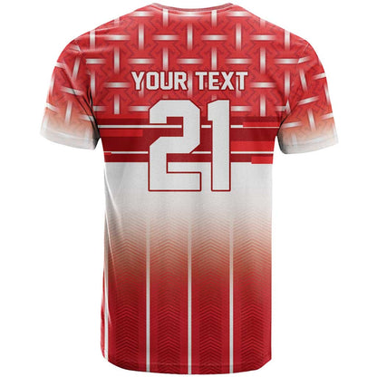 World Football Morocco Custom T-Shirt 1994 Away Retro Red Jersey Graphic Tee