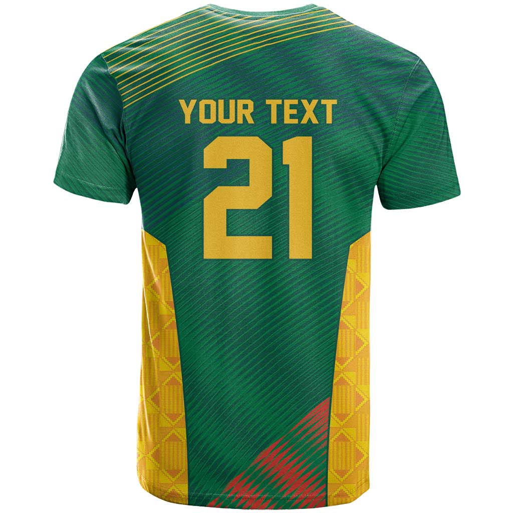 World Football 2026 South Africa Custom T-Shirt Tradional Protea Kente Pattern Graphic Tee