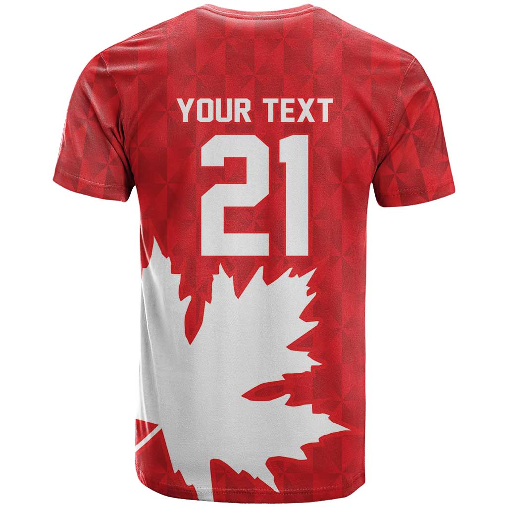 World Football 2026 Canada Custom T-Shirt Canucks Maple Leaf Pattern Graphic Tee