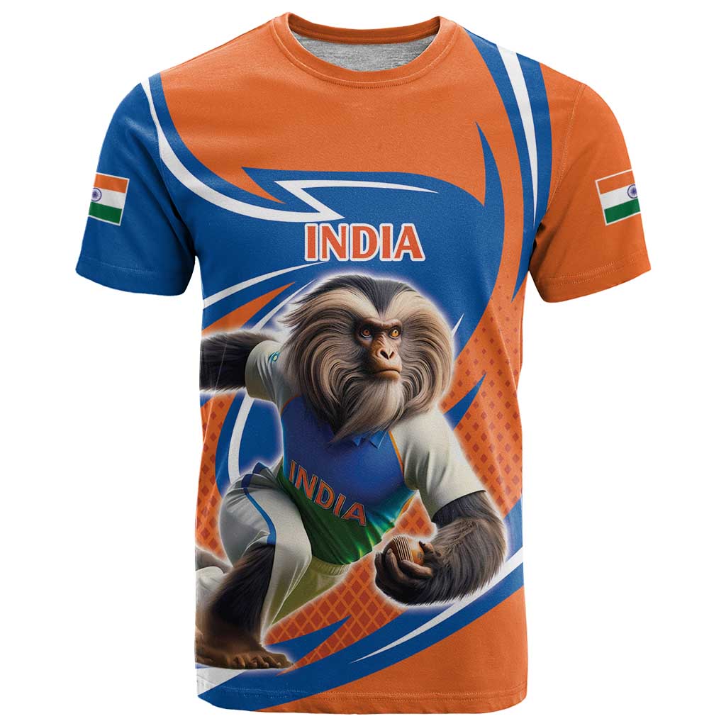 Indian Nilgiri Langur Cricket Custom T-Shirt Unique Pattern Graphic Tee