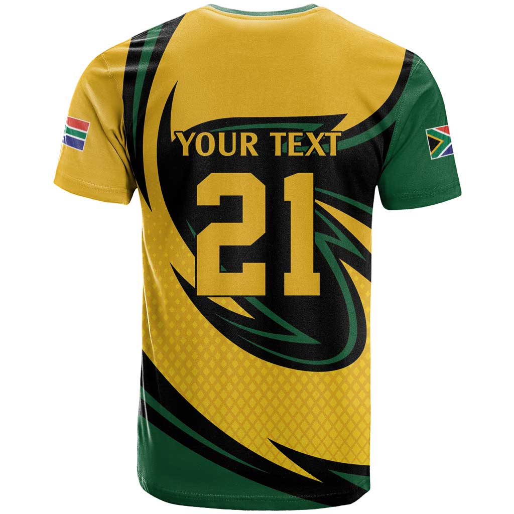 South African Springbok Cricket Custom T-Shirt Unique Pattern Graphic Tee