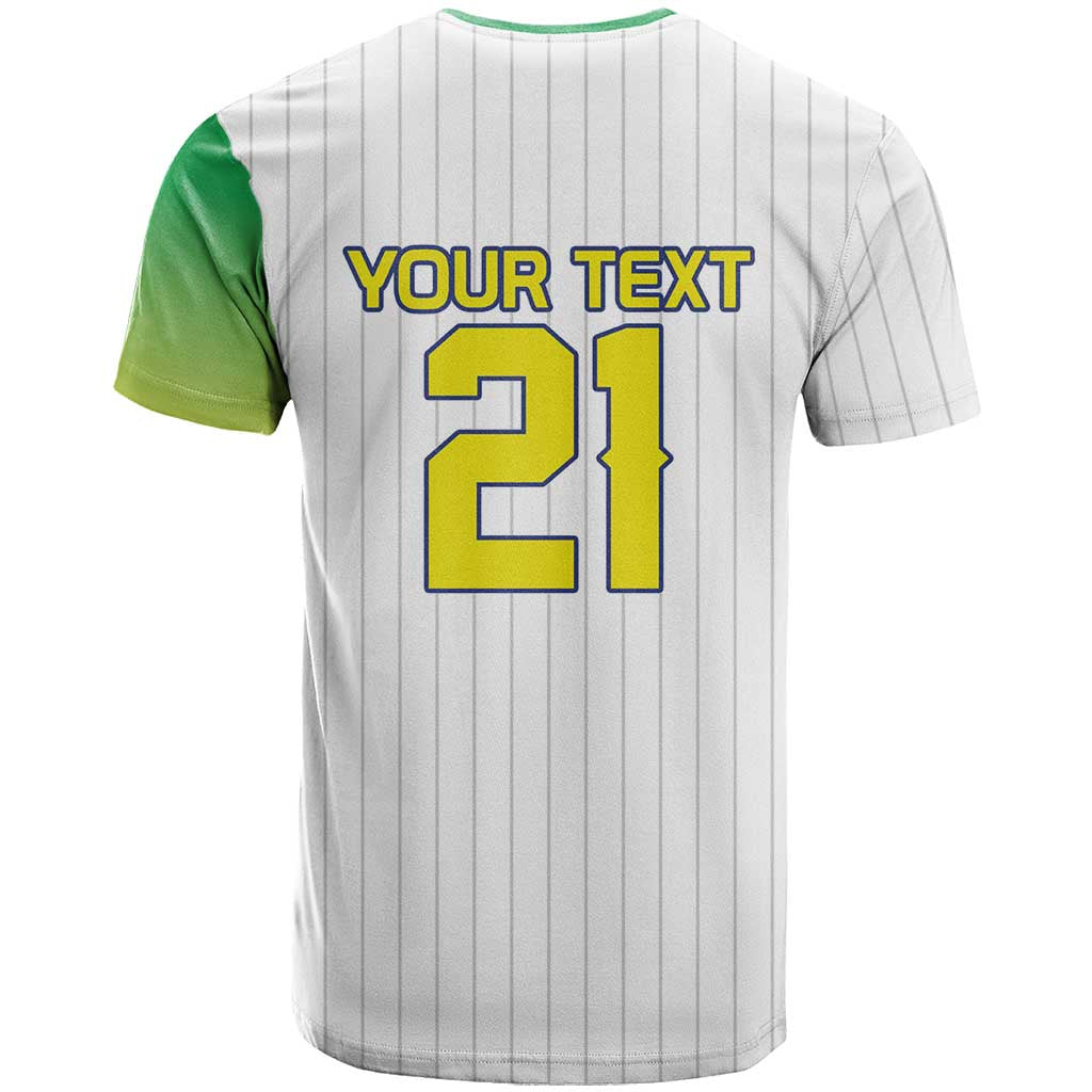 Custom Dripping Baseball Brazil T-Shirt Graphic Tee