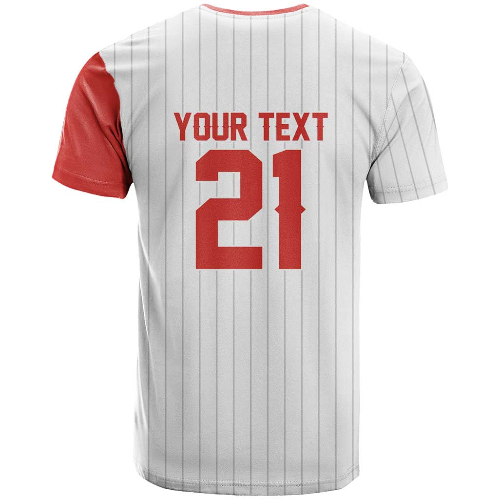 Custom Dripping Baseball Canada T-Shirt Graphic Tee
