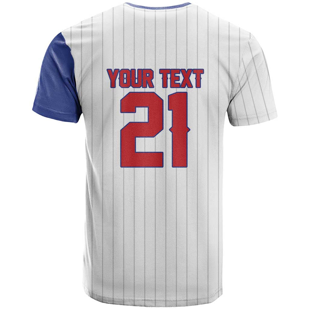 Custom Dripping Baseball Cuba T-Shirt Graphic Tee