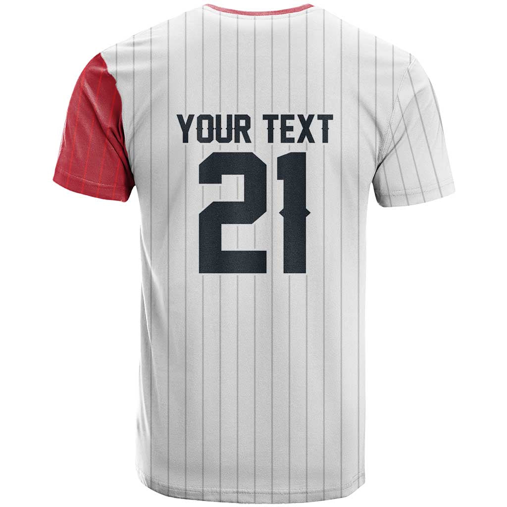 Custom Dripping Baseball Japan T-Shirt Graphic Tee