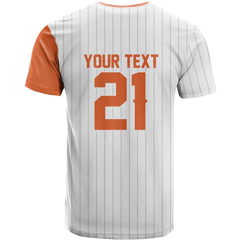 Custom Dripping Baseball Netherlands T-Shirt Graphic Tee