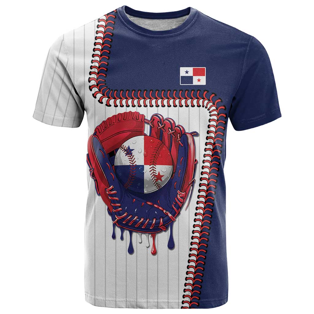 Custom Dripping Baseball Panama T-Shirt Graphic Tee