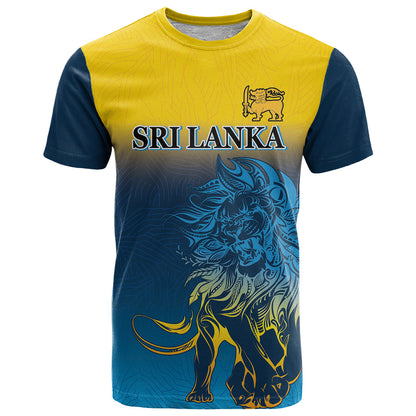 Sri Lanka T-Shirt With Lions Version Graphic Tee