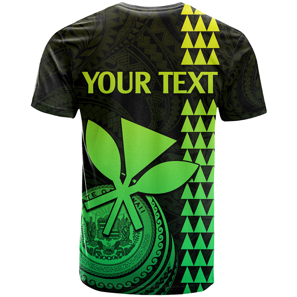 Custom Hawaii T-Shirt King Kamehameha - Lime Graphic Tee