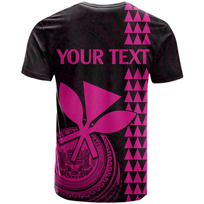 Custom Hawaii T-Shirt King Kamehameha - Pink Graphic Tee