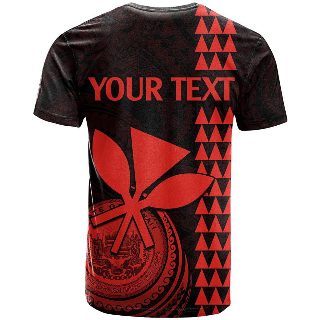 Custom Hawaii T-Shirt King Kamehameha - Red Graphic Tee