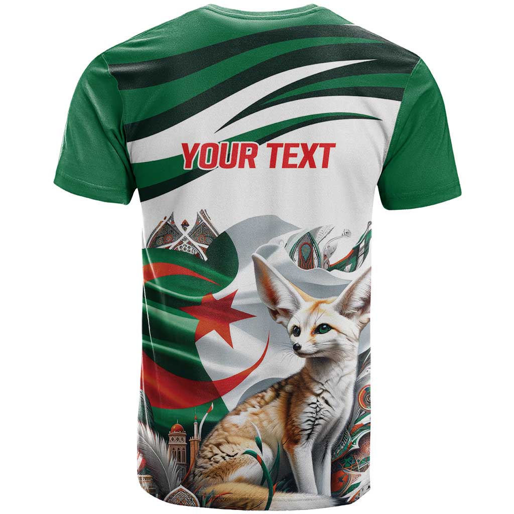 Algeria Fennec Fox Personalized T-Shirt with Algerian Culture and Nature Graphic Tee