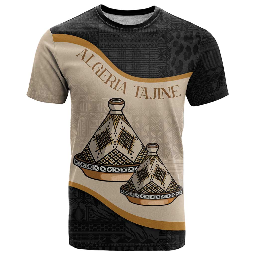 Algeria Tajine Dish Personalized T-Shirt with African Tribal Pattern Graphic Tee