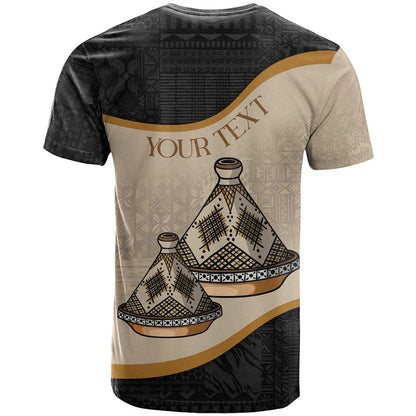 Algeria Tajine Dish Personalized T-Shirt with African Tribal Pattern Graphic Tee