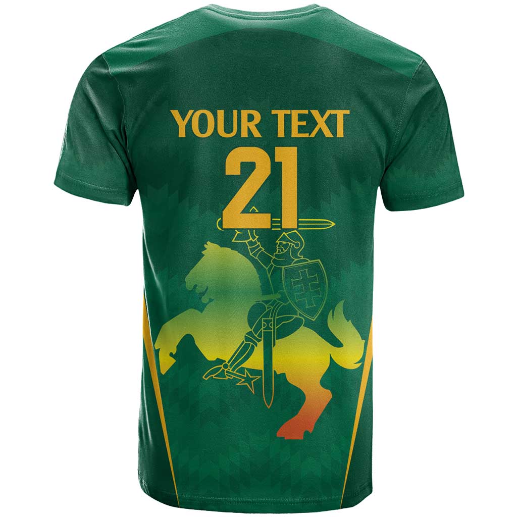 Lithuania Rugby Custom T-Shirt Lietuvos Nacionaline Regbio Sąjungos Komanda Graphic Tee