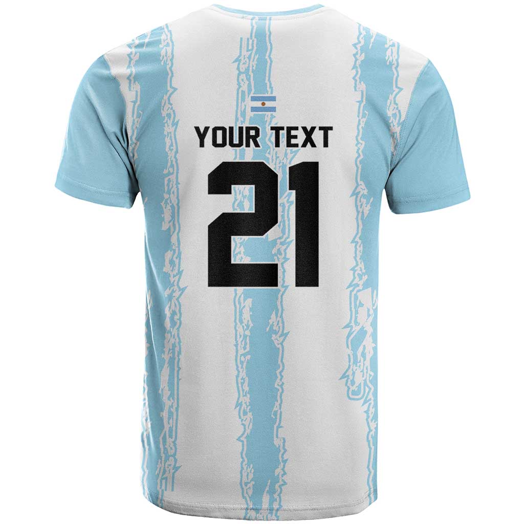 World Football 2026 Argentina Custom T-Shirt Past Champions Future Legends Blue Graphic Tee