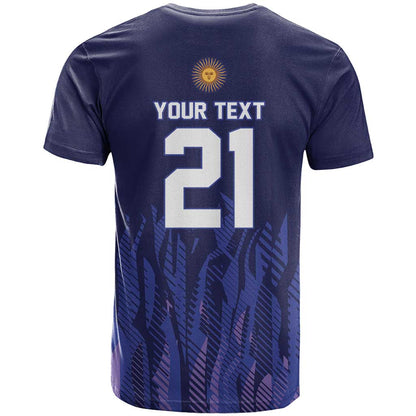 World Football 2026 Argentina Custom T-Shirt Past Champions Future Legends Purple Graphic Tee