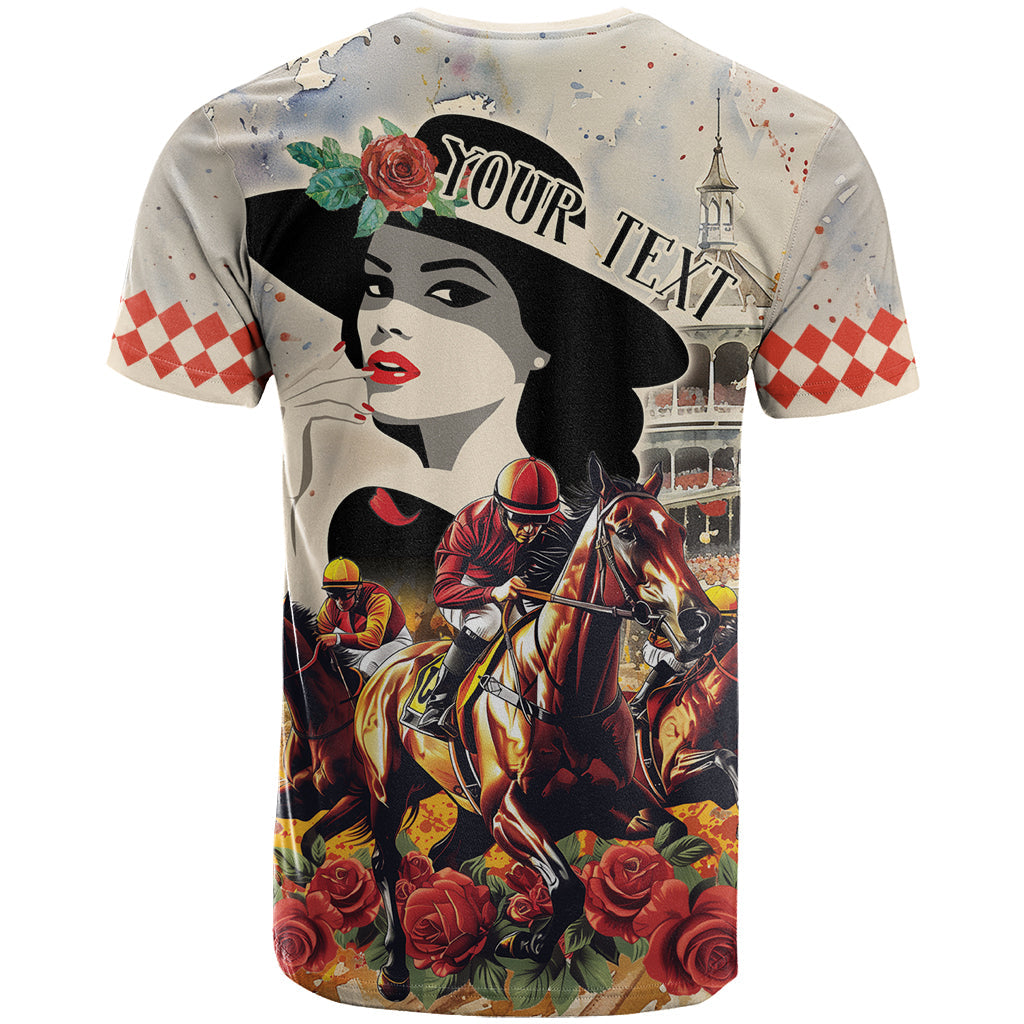 Personalized Kentucky Ladies T-Shirt The Run For The Roses Derby Graphic Tee