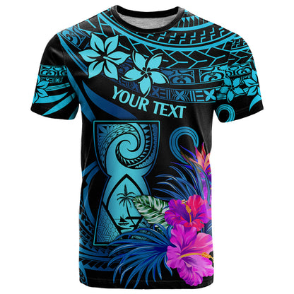 Custom Polynesian Guam T-Shirt With Latte Stone Happy Liberation Day Graphic Tee