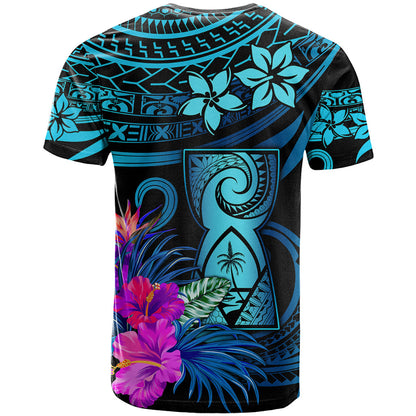 Custom Polynesian Guam T-Shirt With Latte Stone Happy Liberation Day Graphic Tee