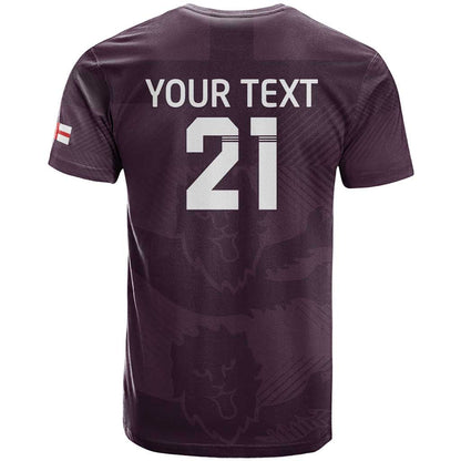 Custom England Football T-Shirt Come On Champions Graphic Tee