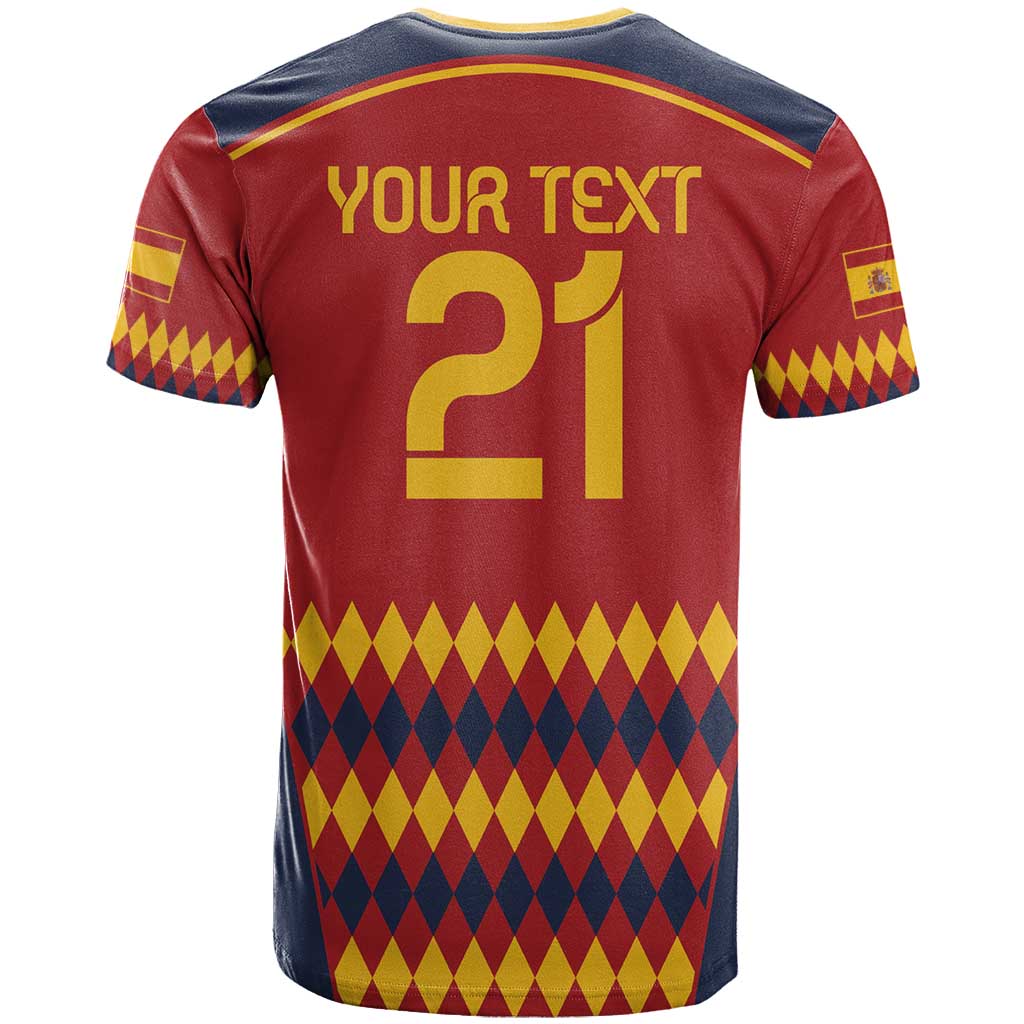 Custom Spain Football T-Shirt Come on La Roja Graphic Tee