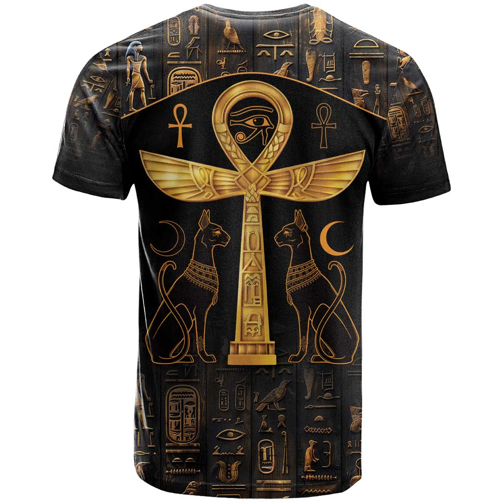 Ankh with Eye of Horus T-Shirt Ancient Egypt Culture Graphic Tee