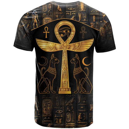 Ankh with Eye of Horus T-Shirt Ancient Egypt Culture Graphic Tee