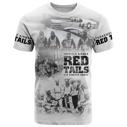 Tuskegee Airmen 332nd Fighter Group T-Shirt The First to Fly with Honor Graphic Tee
