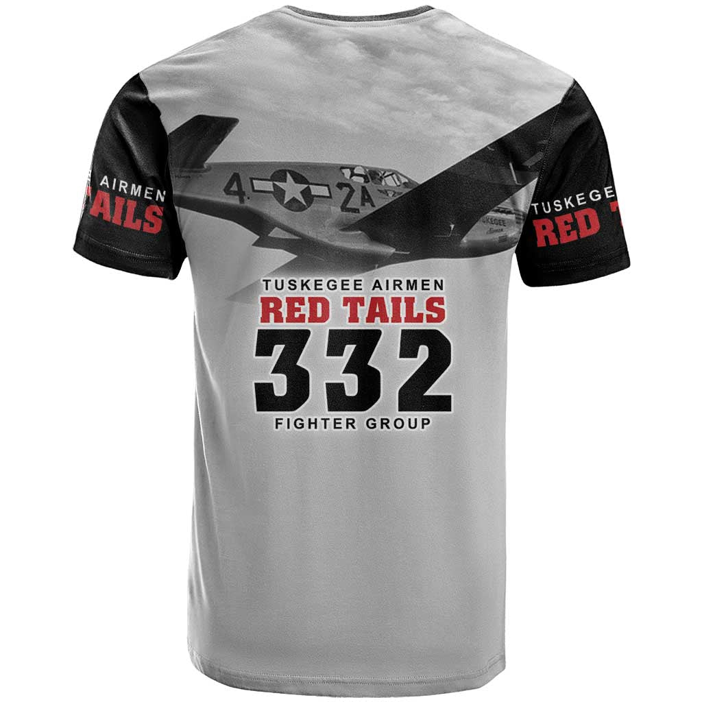 Tuskegee Airmen 332nd Fighter Group T-Shirt Vintage-style War Graphic Tee