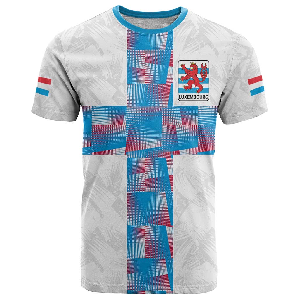 Luxembourg Football Custom T-Shirt Les Lions Rouges Graphic Tee