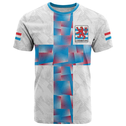 Luxembourg Football Custom T-Shirt Les Lions Rouges Graphic Tee