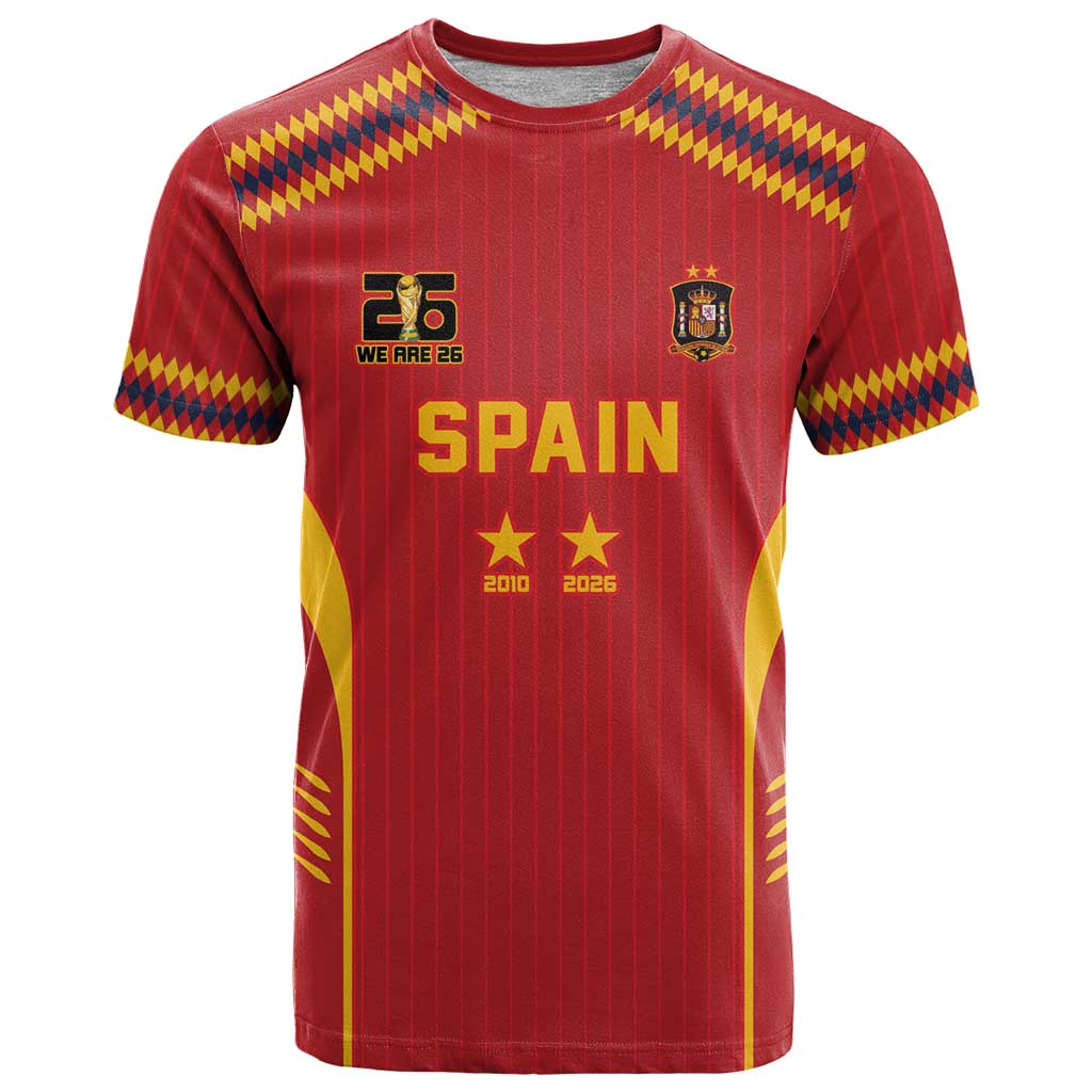 Custom Spain WC26 Future Champions T-Shirt Tiki Taka Football Era Graphic Tee