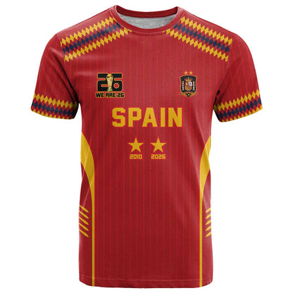 Custom Spain WC26 Future Champions T-Shirt Tiki Taka Football Era Graphic Tee