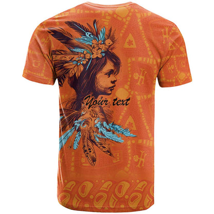 Awareness for Indigenous Orange Day T-Shirt Canadian Indigenous Art Graphic Tee