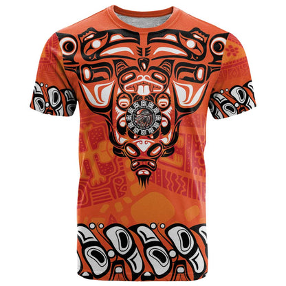 Awareness for Indigenous Orange Day T-Shirt Haida Spirit Animals Graphic Tee