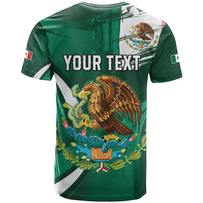 Mexico Hispanic Heritage Personalized T-Shirt With Aguila Mexicana Graphic Tee