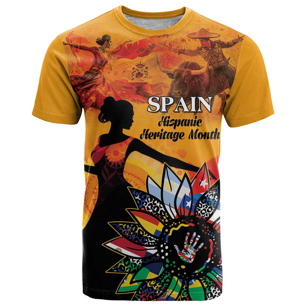 Spain Hispanic Heritage Personalized T-Shirt Graphic Tee