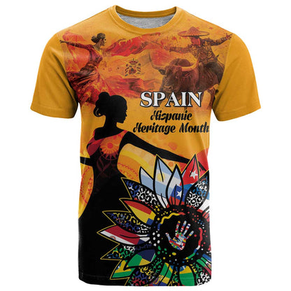 Spain Hispanic Heritage Personalized T-Shirt Graphic Tee