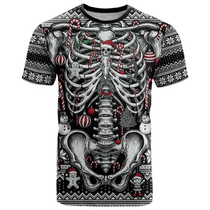 Merry Creepmas T-Shirt Bone to be Jolly Graphic Tee