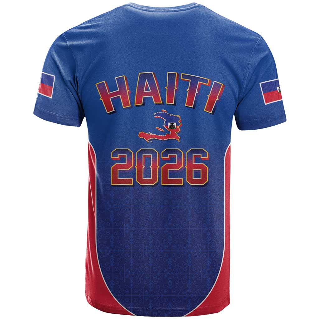 World Football Haiti 2026 T-Shirt Haiti est de Retour Blue Voodoo Veve Spirits Graphic Tee