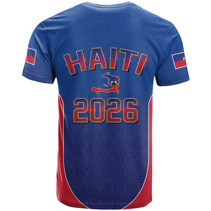 World Football Haiti 2026 T-Shirt Haiti est de Retour Blue Voodoo Veve Spirits Graphic Tee