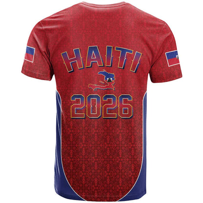 World Football Haiti 2026 T-Shirt Haiti est de Retour Red Voodoo Veve Spirits Graphic Tee