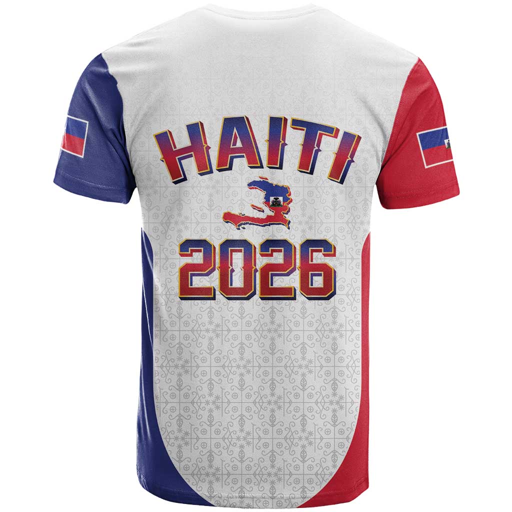 World Football Haiti 2026 T-Shirt Haiti est de Retour White Voodoo Veve Spirits Graphic Tee