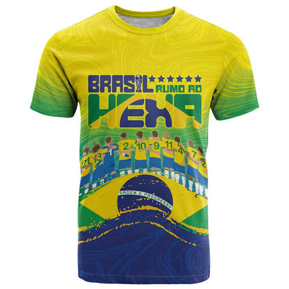 Custom Brazil WC26 Future Champions T-Shirt Brasil Rumo Ao Hexa Graphic Tee