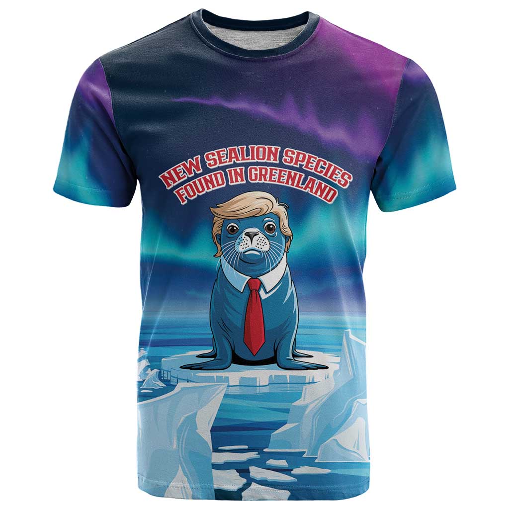 Personalized I Stand With Greenland T-Shirt Funny Sealion Founding Graphic Tee