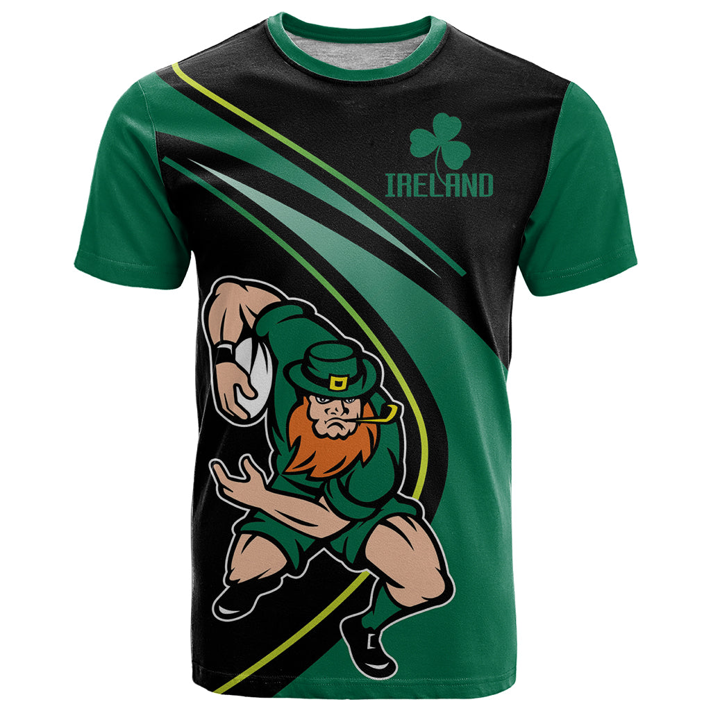 Custom Ireland Rugby T-Shirt Irish Shamrocks Warriors Sporty Style Graphic Tee